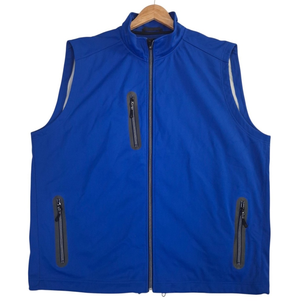Zero Restriction Tour Series Golf Vest Mens XXL Blue Full Zip Lightweight ZR